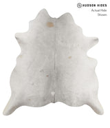 Medium Grey X-Large Brazilian Cowhide Rug 7'2"H x 6'9"W #82009 by Hudson Hides