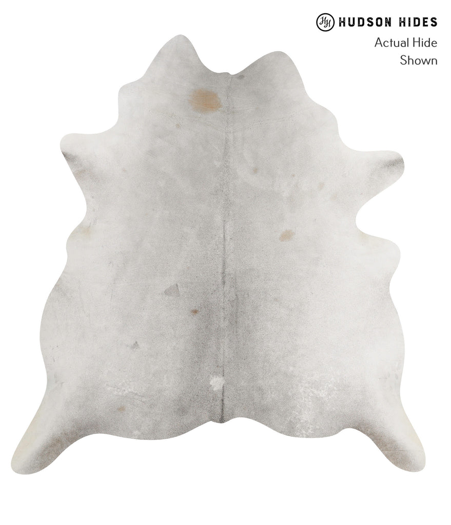 Medium Grey X-Large Brazilian Cowhide Rug 7'2"H x 6'9"W #82009 by Hudson Hides