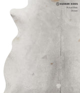 Medium Grey X-Large Brazilian Cowhide Rug 7'2"H x 6'9"W #82009 by Hudson Hides