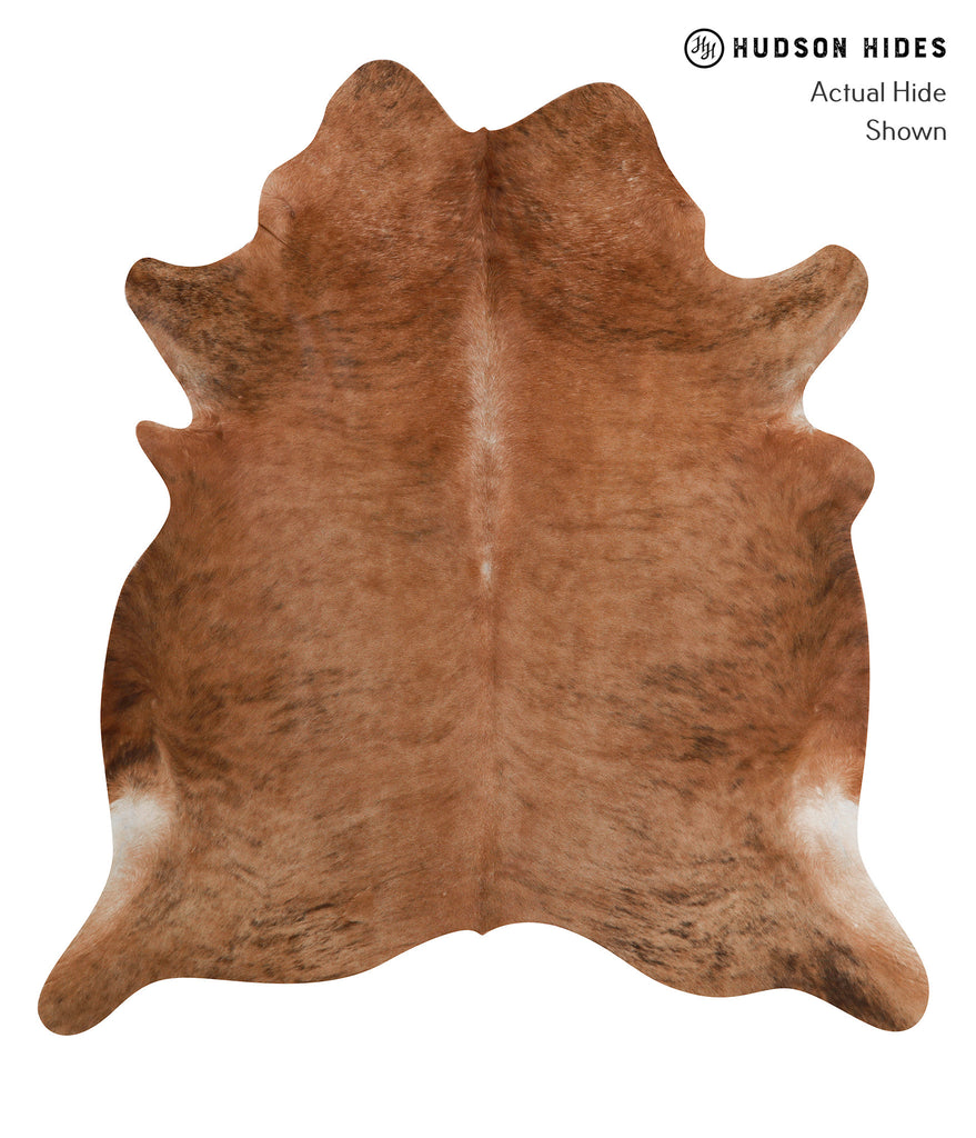 Medium Brindle X-Large Brazilian Cowhide Rug 7'3"H x 6'7"W #82040 by Hudson Hides