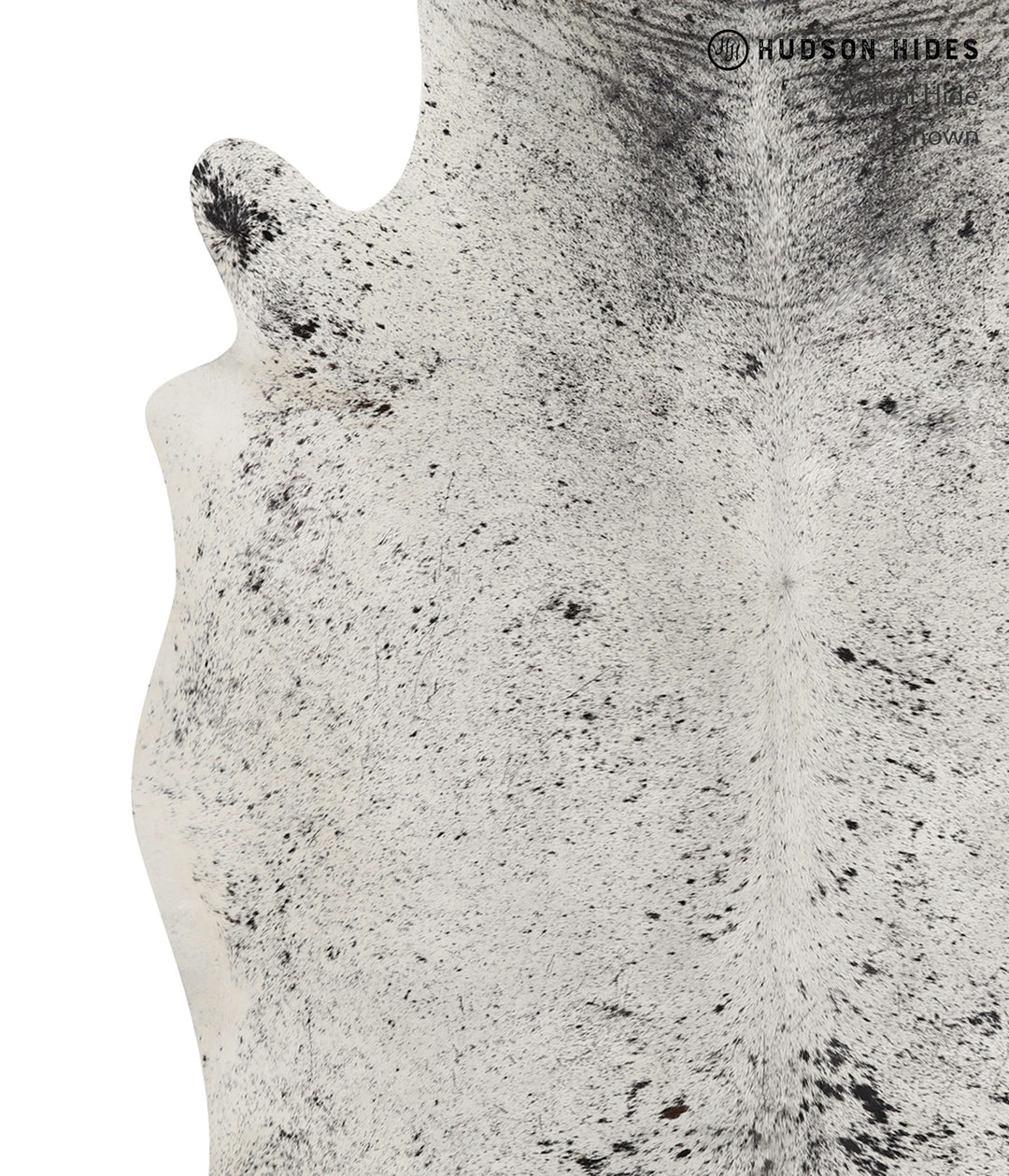 Salt and Pepper Black X-Large Brazilian Cowhide Rug 7'5"H x 5'10"W #82