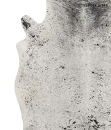 Salt and Pepper Black X-Large Brazilian Cowhide Rug 7'5"H x 5'10"W #82049 by Hudson Hides