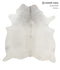 Medium Grey XX-Large Brazilian Cowhide Rug 8'4