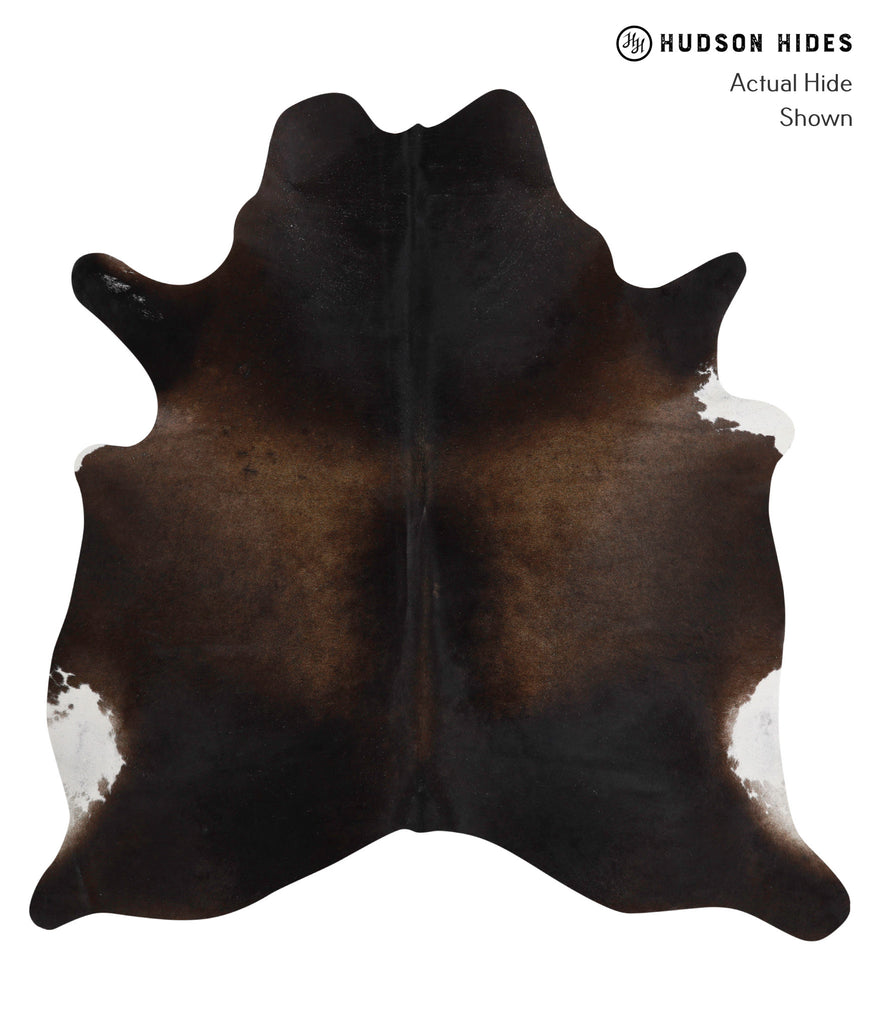 Chocolate X-Large Brazilian Cowhide Rug 6'11"H x 6'8"W #82060 by Hudson Hides