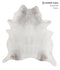 Medium Grey XX-Large Brazilian Cowhide Rug 7'7