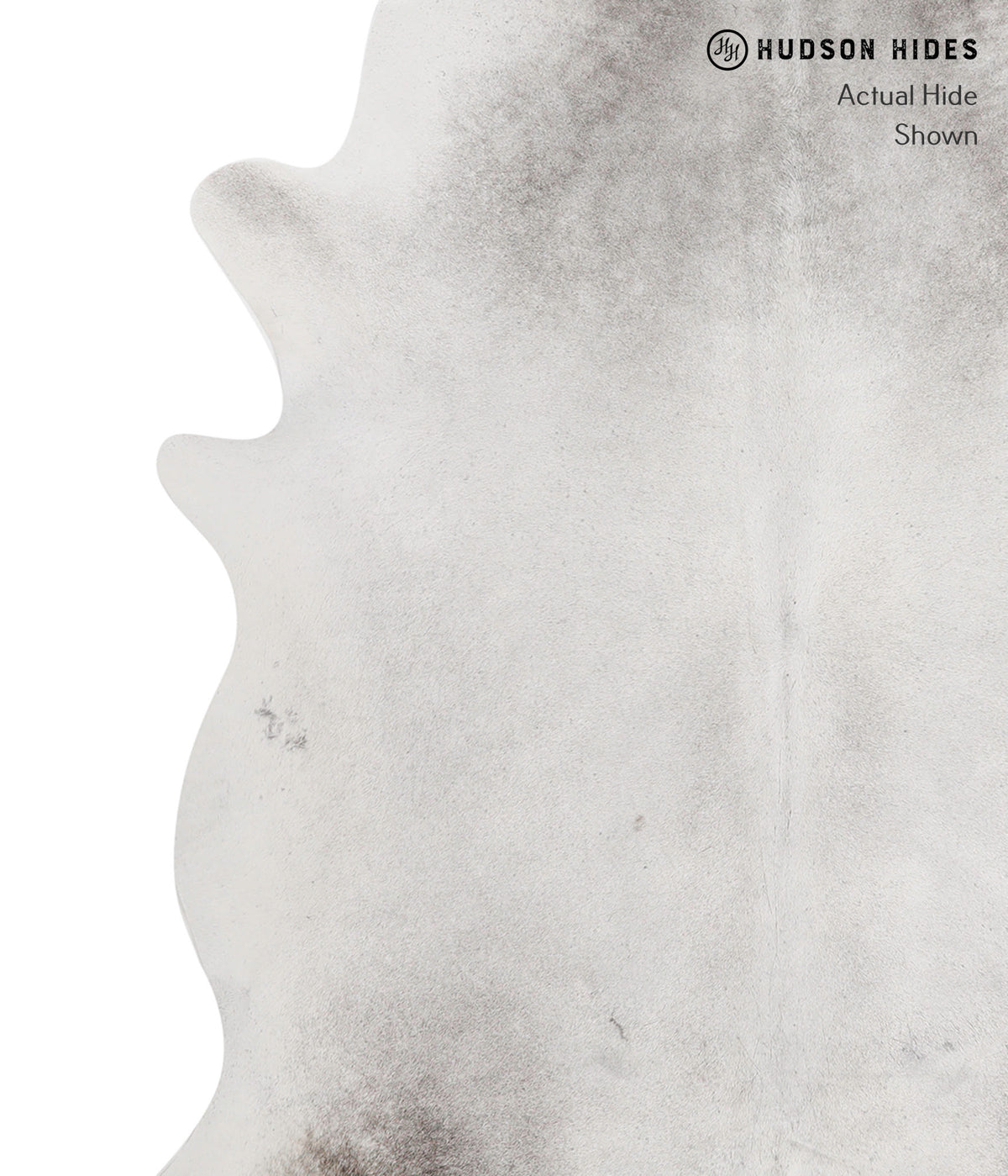 Medium Grey XX-Large Brazilian Cowhide Rug 7'7"H x 6'9"W #82075 by Hudson Hides