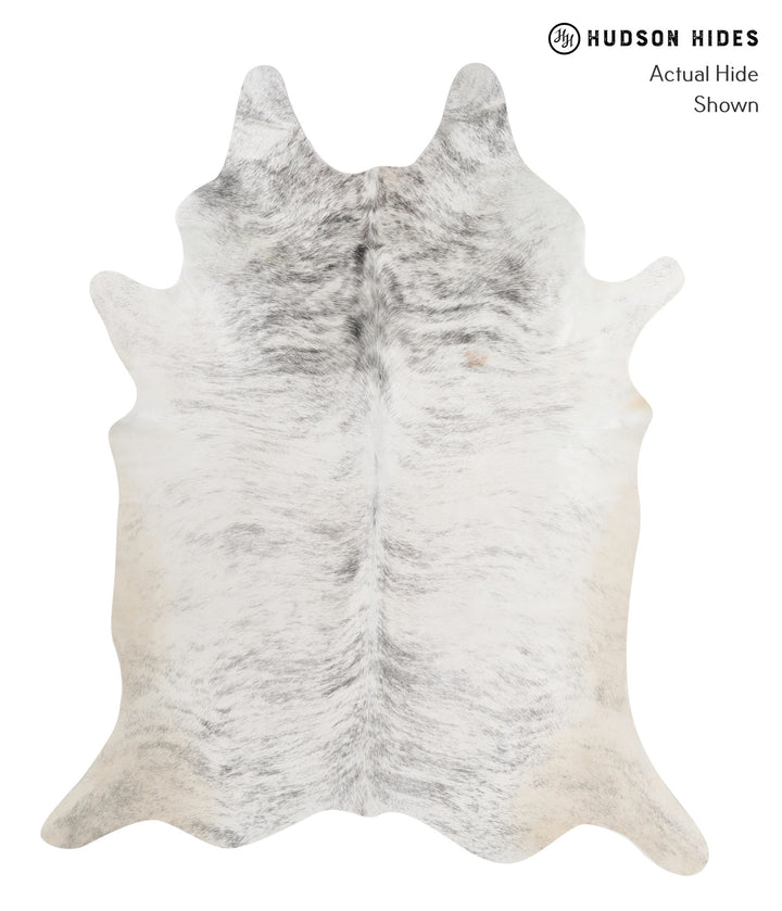 Grey Brindle X-Large Brazilian Cowhide Rug 7'4"H x 6'1"W #82096 by Hudson Hides