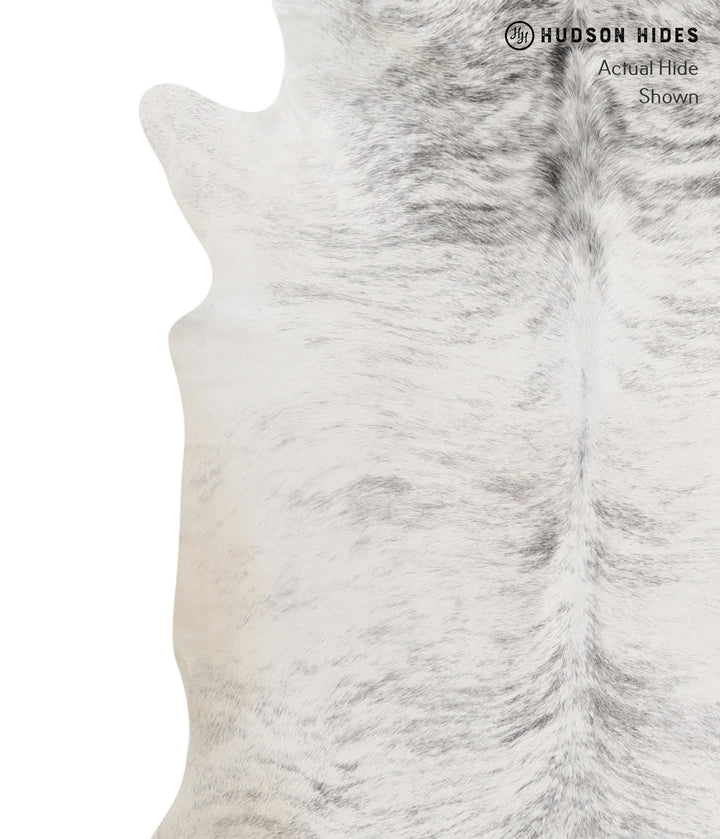 Grey Brindle X-Large Brazilian Cowhide Rug 7'4"H x 6'1"W #82096 by Hudson Hides