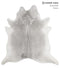 Medium Grey XX-Large Brazilian Cowhide Rug 7'9