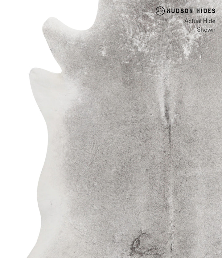 Medium Grey XX-Large Brazilian Cowhide Rug 7'9"H x 7'4"W #82118 by Hudson Hides