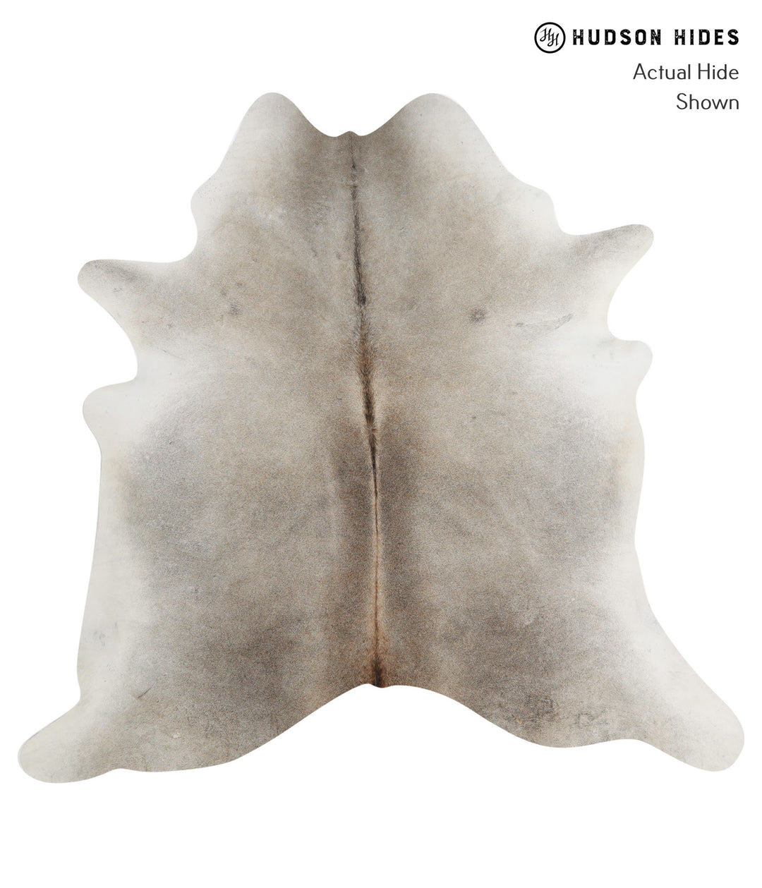 Medium Grey X-Large Brazilian Cowhide Rug 6'9"H x 7'1"W #82136 by Huds