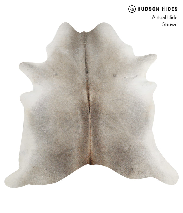 Medium Grey X-Large Brazilian Cowhide Rug 6'9"H x 7'1"W #82136 by Hudson Hides