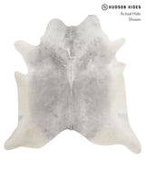 Medium Grey XX-Large Brazilian Cowhide Rug 7'8"H x 7'6"W #82139 by Hudson Hides