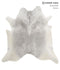 Medium Grey XX-Large Brazilian Cowhide Rug 7'8