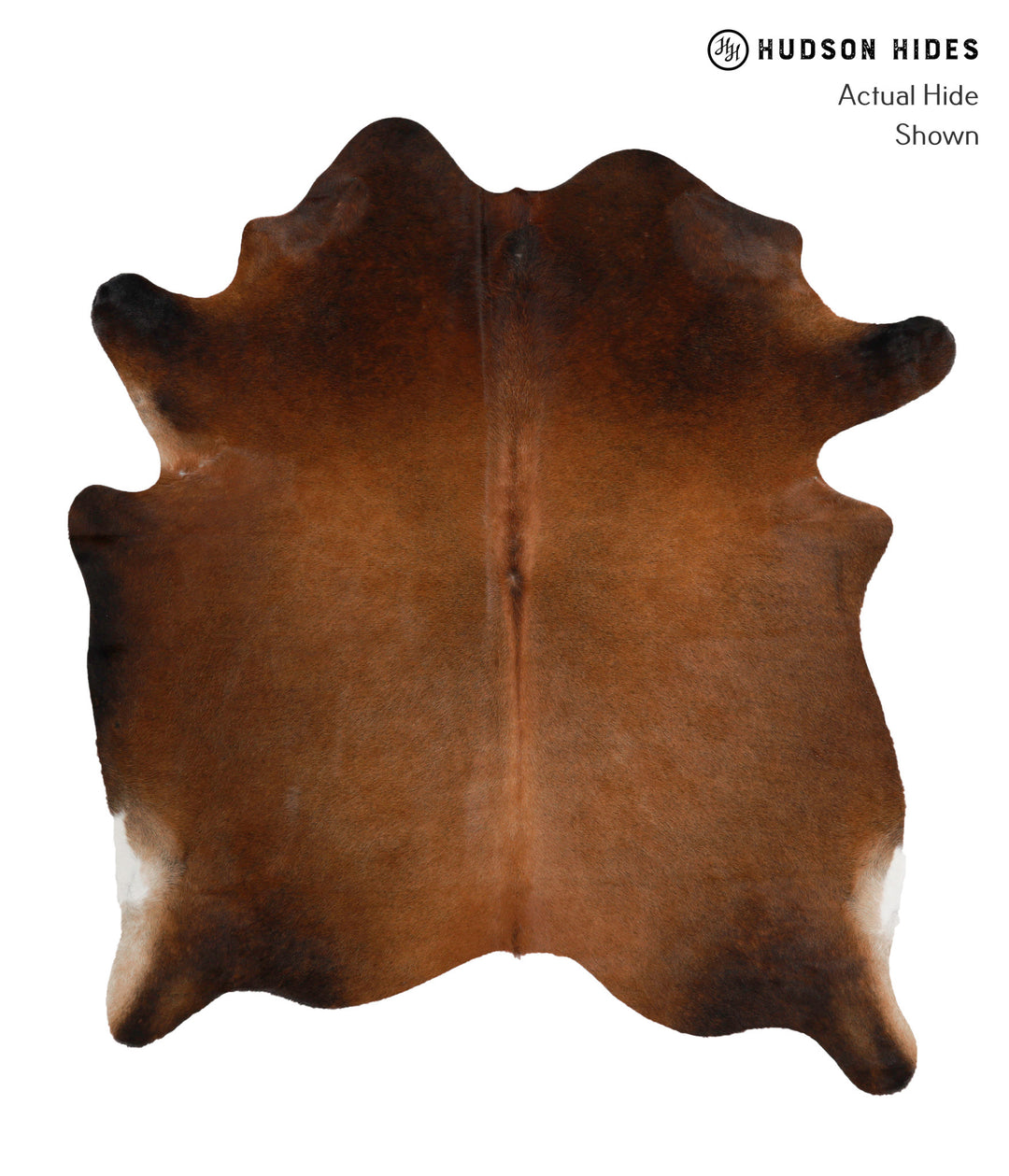 Chocolate X-Large Brazilian Cowhide Rug 6'9"H x 6'2"W #82158 by Hudson