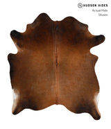 Chocolate X-Large Brazilian Cowhide Rug 6'9"H x 6'2"W #82158 by Hudson Hides