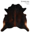 Chocolate XX-Large Brazilian Cowhide Rug 7'2