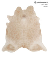 Beige X-Large Brazilian Cowhide Rug 6'11"H x 6'8"W #82160 by Hudson Hides