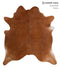 Medium Brindle X-Large Brazilian Cowhide Rug 7'3