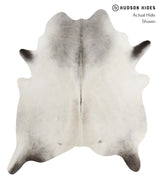 Medium Grey X-Large Brazilian Cowhide Rug 7'5"H x 6'4"W #82163 by Hudson Hides