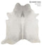Medium Grey X-Large Brazilian Cowhide Rug 7'0