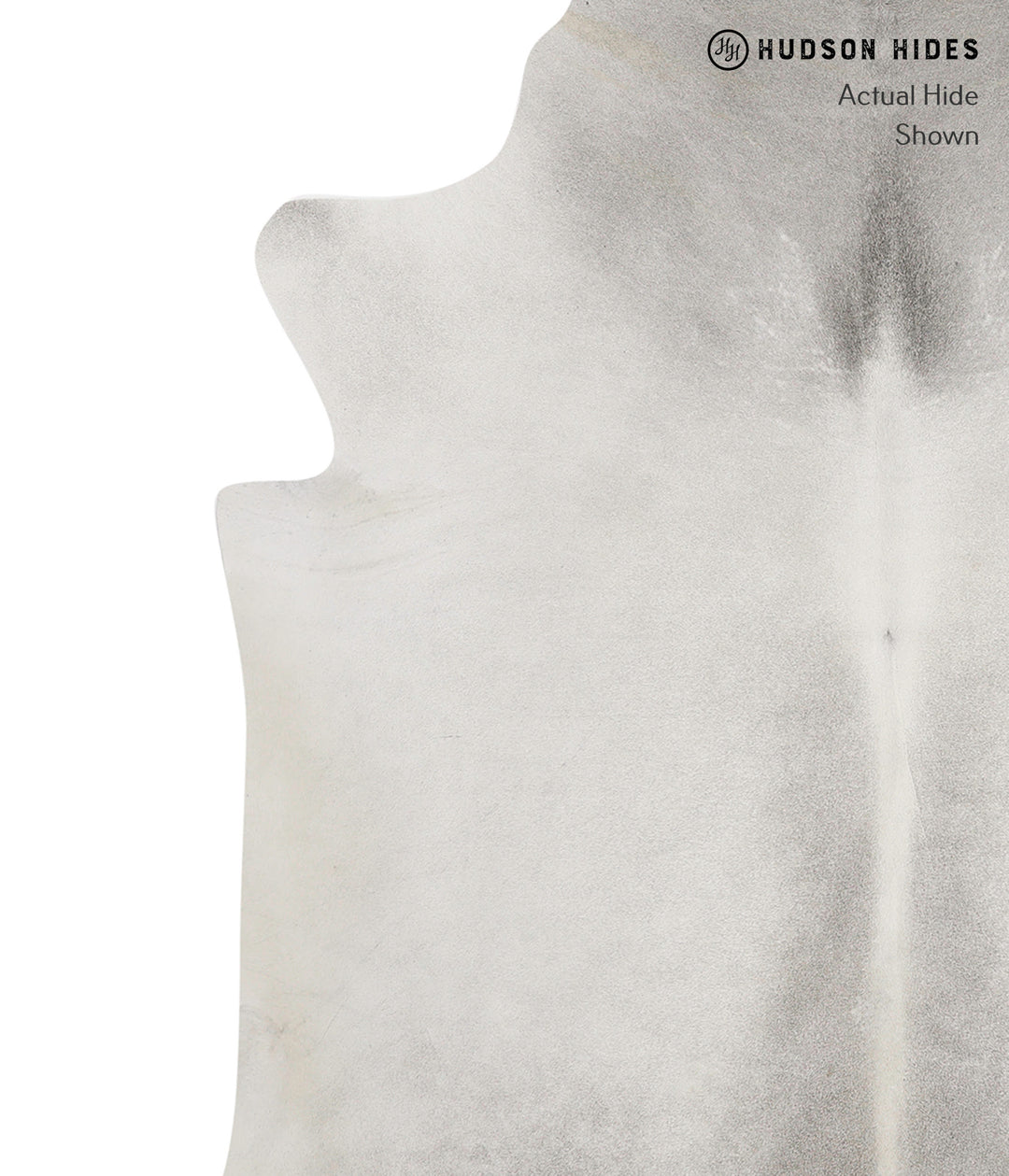 Medium Grey X-Large Brazilian Cowhide Rug 7'0"H x 6'8"W #82165 by Huds
