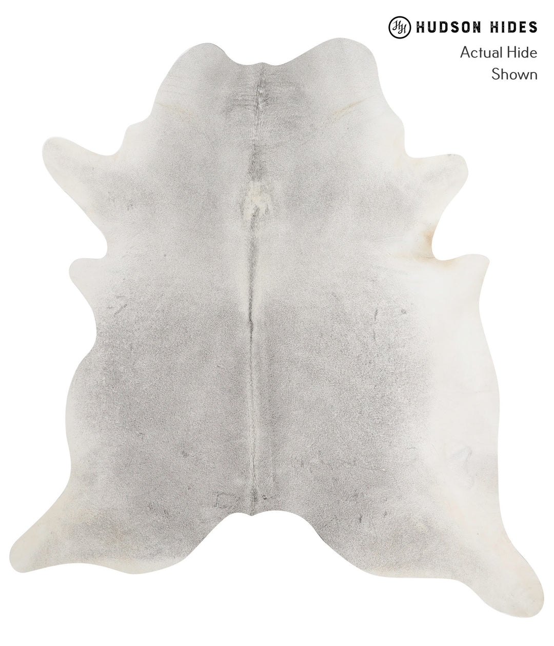 Medium Grey XX-Large Brazilian Cowhide Rug 7'6"H x 6'11"W #82166 by Hu