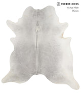 Medium Grey XX-Large Brazilian Cowhide Rug 7'6"H x 6'11"W #82166 by Hudson Hides