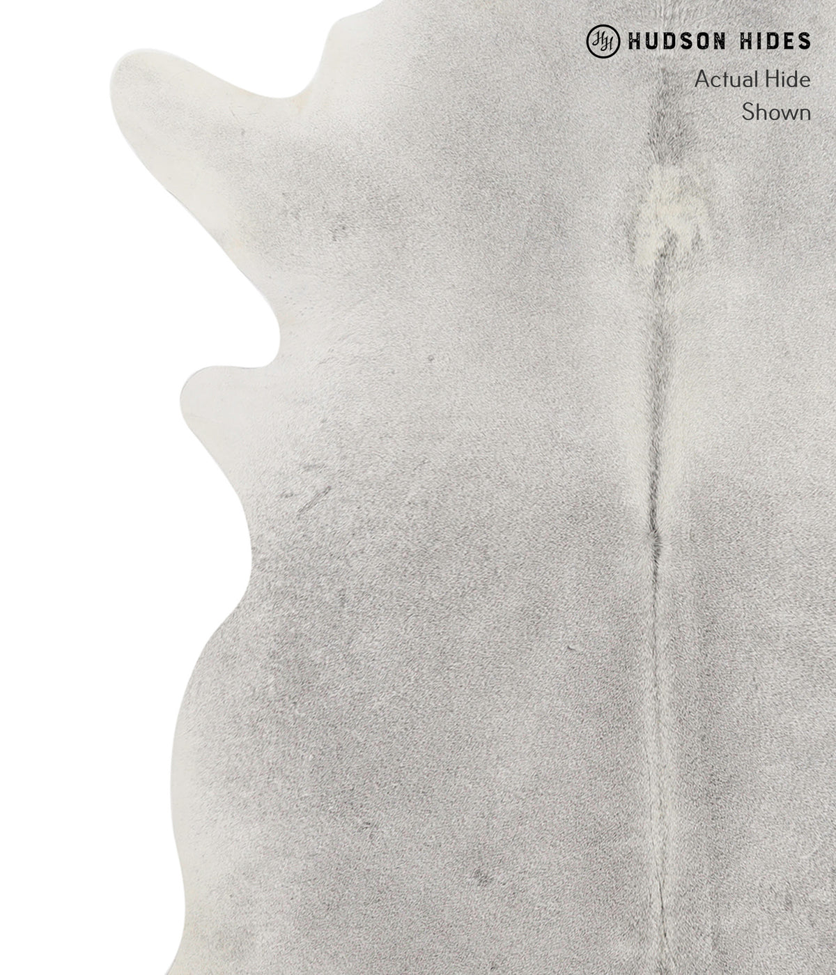 Medium Grey XX-Large Brazilian Cowhide Rug 7'6"H x 6'11"W #82166 by Hudson Hides