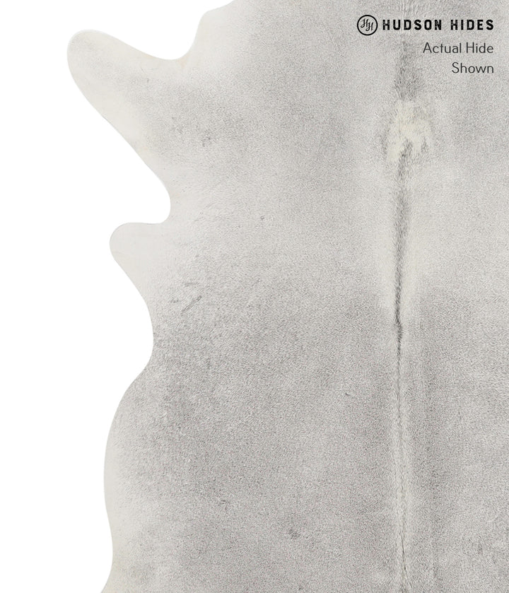 Medium Grey XX-Large Brazilian Cowhide Rug 7'6"H x 6'11"W #82166 by Hudson Hides