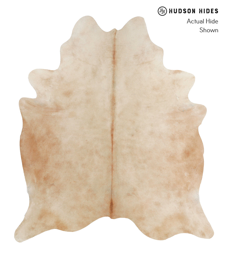 Beige X-Large Brazilian Cowhide Rug 7'2"H x 6'4"W #82179 by Hudson Hides