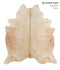 Beige X-Large Brazilian Cowhide Rug 7'2