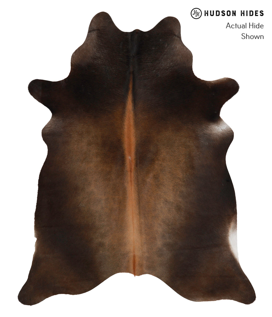 Chocolate X-Large Brazilian Cowhide Rug 7'4"H x 6'0"W #82180 by Hudson Hides