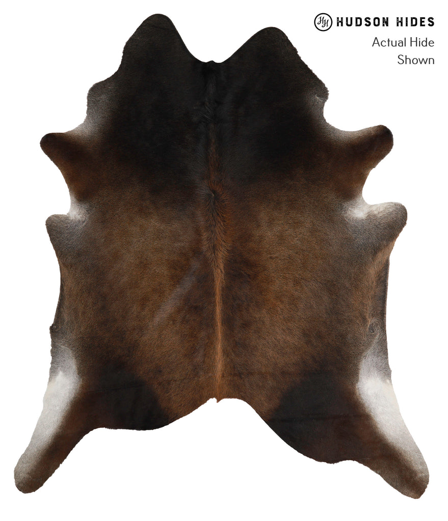 Chocolate XX-Large Brazilian Cowhide Rug 7'8"H x 6'7"W #82189 by Hudson Hides