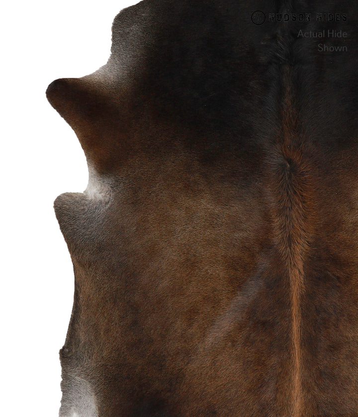 Chocolate XX-Large Brazilian Cowhide Rug 7'8"H x 6'7"W #82189 by Hudson Hides