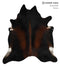 Chocolate XX-Large Brazilian Cowhide Rug 7'4