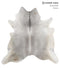 Medium Grey XX-Large Brazilian Cowhide Rug 7'6