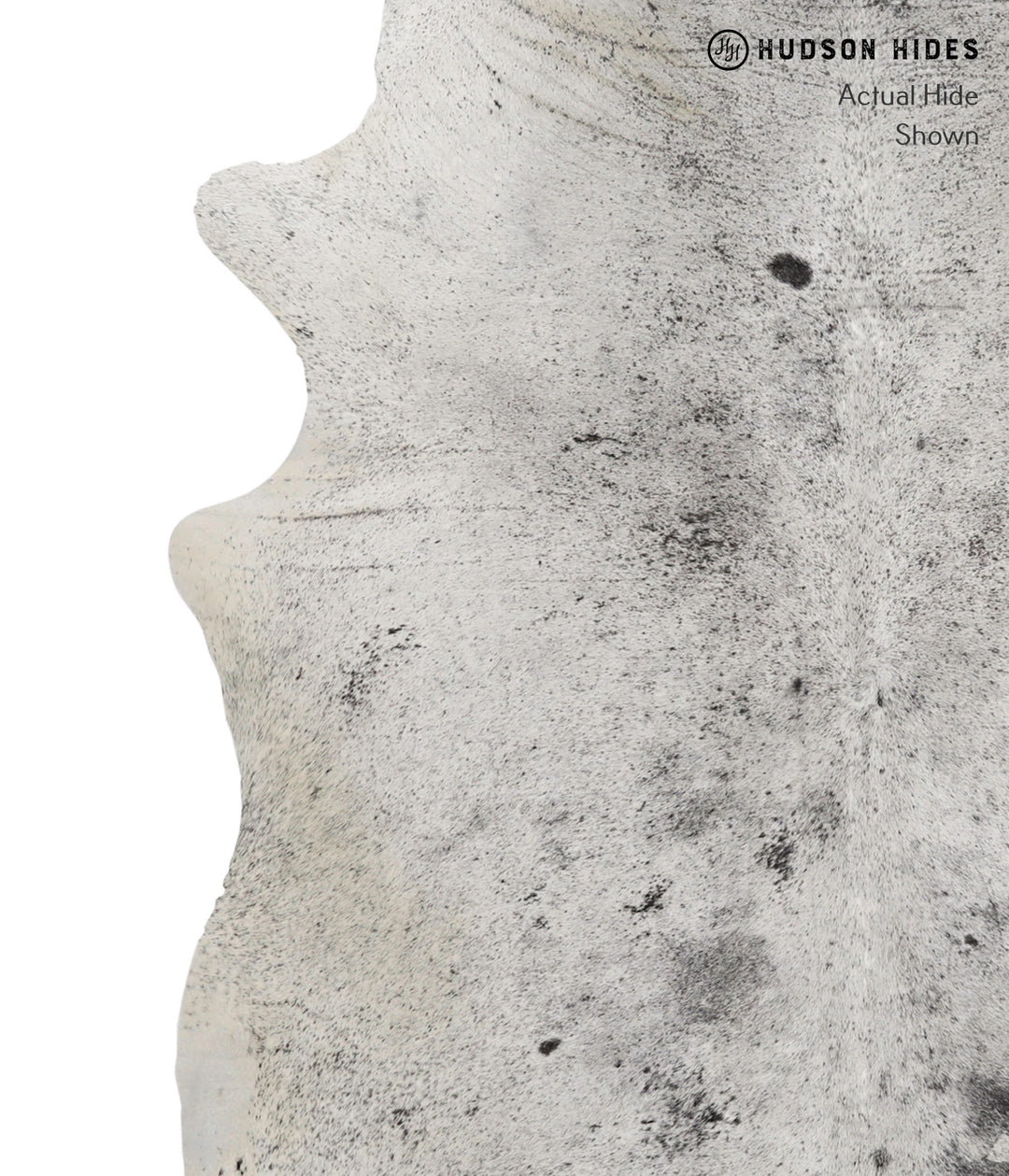 Salt and Pepper Black XX-Large Brazilian Cowhide Rug 7'10"H x 6'8"W #8