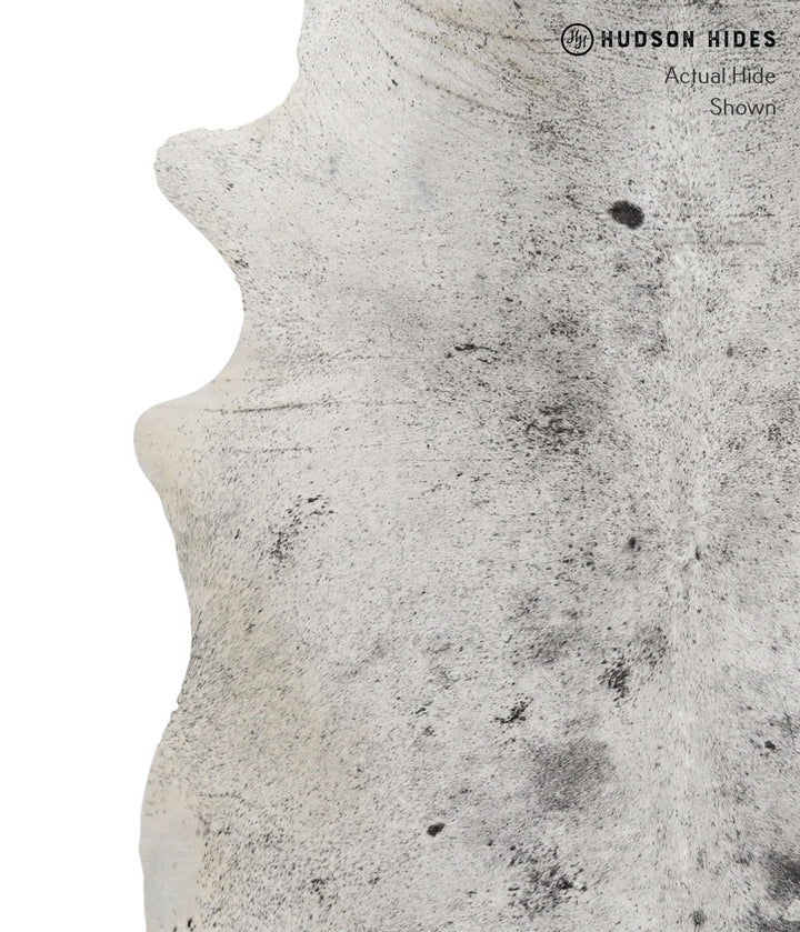 Salt and Pepper Black XX-Large Brazilian Cowhide Rug 7'10"H x 6'8"W #82265 by Hudson Hides