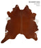 Brown and White Regular XX-Large Brazilian Cowhide Rug 7'7