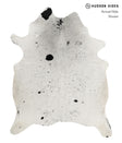 Salt and Pepper Black X-Large Brazilian Cowhide Rug 7'5"H x 5'11"W #82273 by Hudson Hides