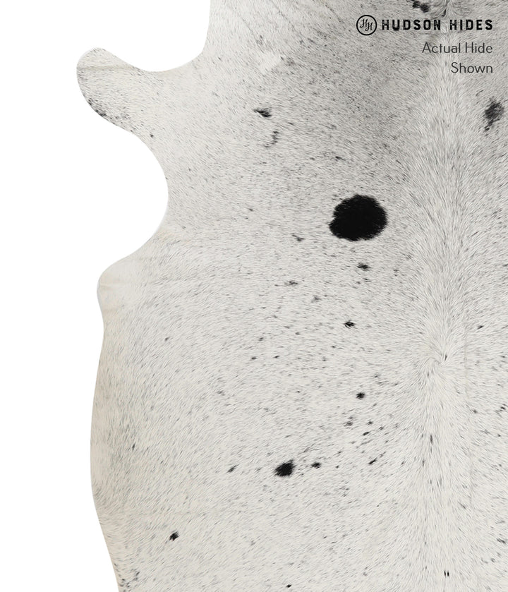 Salt and Pepper Black X-Large Brazilian Cowhide Rug 7'5"H x 5'11"W #82273 by Hudson Hides