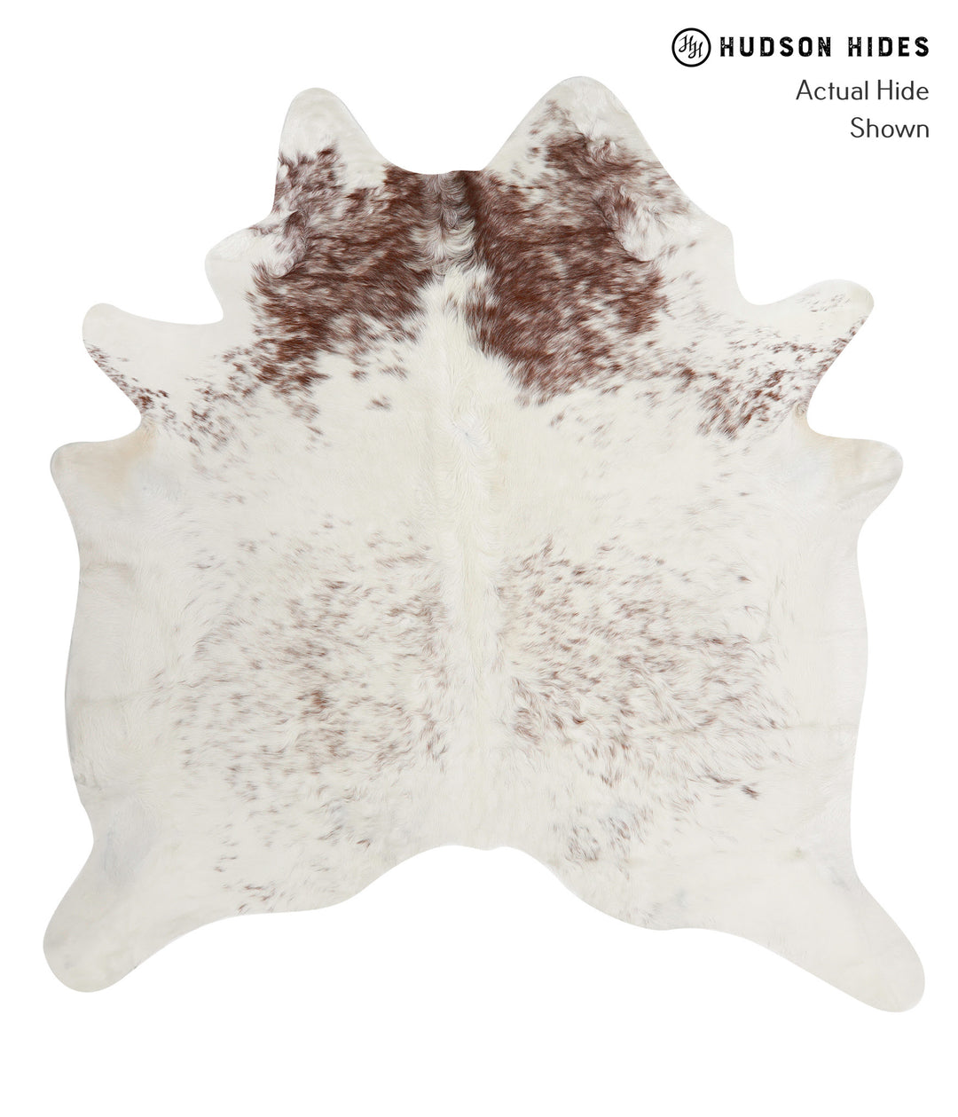 Salt and Pepper Brown XX-Large Brazilian Cowhide Rug 7'3"H x 6'10"W #8