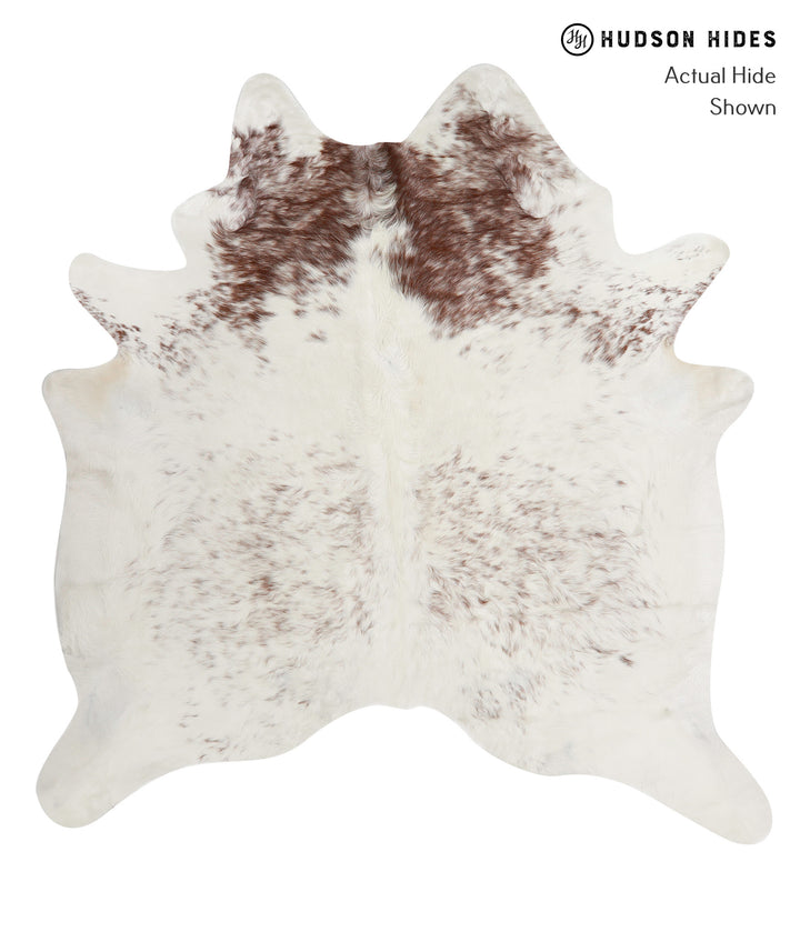 Salt and Pepper Brown XX-Large Brazilian Cowhide Rug 7'3"H x 6'10"W #82276 by Hudson Hides