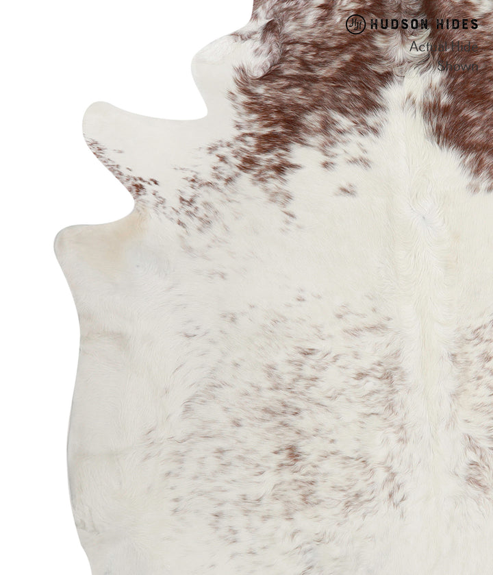 Salt and Pepper Brown XX-Large Brazilian Cowhide Rug 7'3"H x 6'10"W #82276 by Hudson Hides