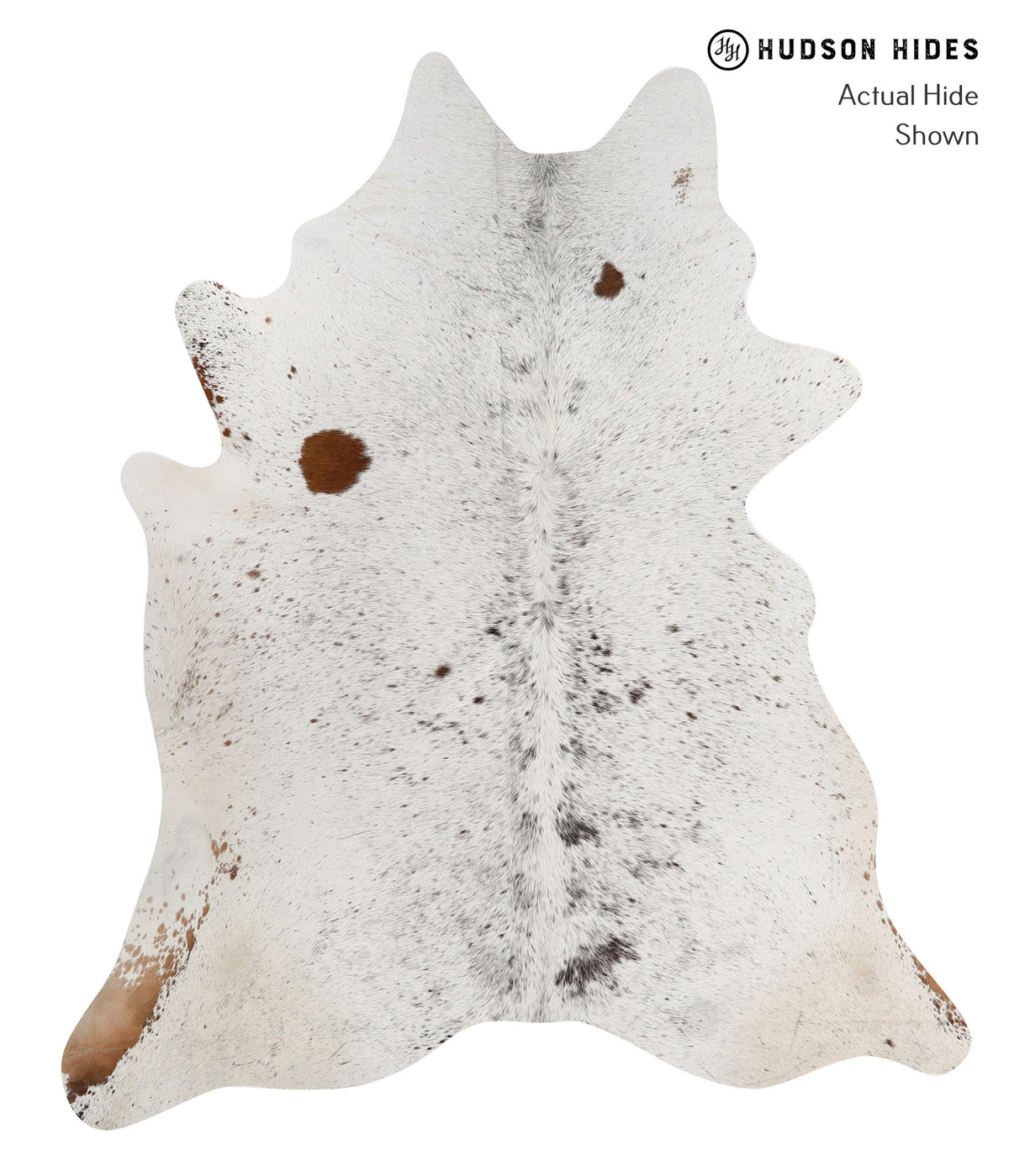 Salt and Pepper Brown Cowhide Rug #82299