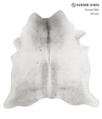 Medium Grey XX-Large Brazilian Cowhide Rug 7'4"H x 7'2"W #82302 by Hudson Hides