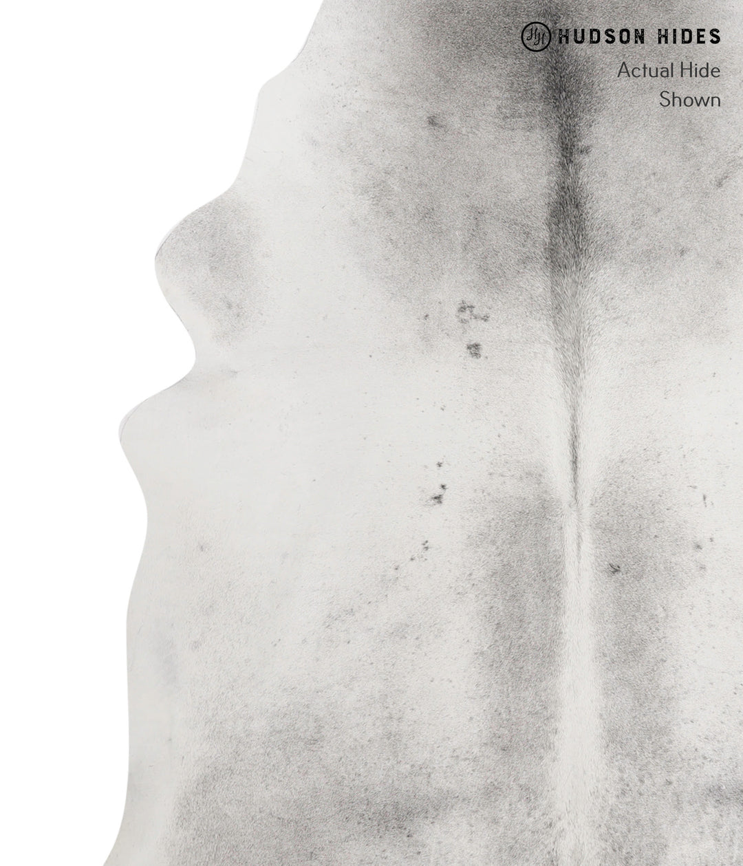 Medium Grey XX-Large Brazilian Cowhide Rug 7'4"H x 7'2"W #82302 by Hud