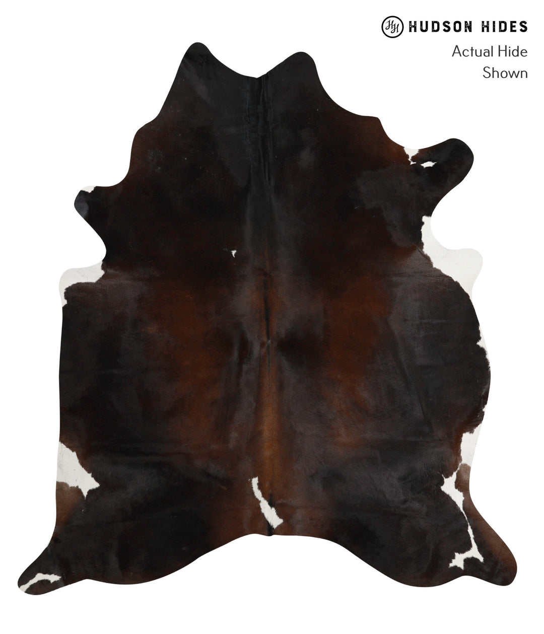 Chocolate X-Large Brazilian Cowhide Rug 7'4"H x 6'8"W #82303 by Hudson