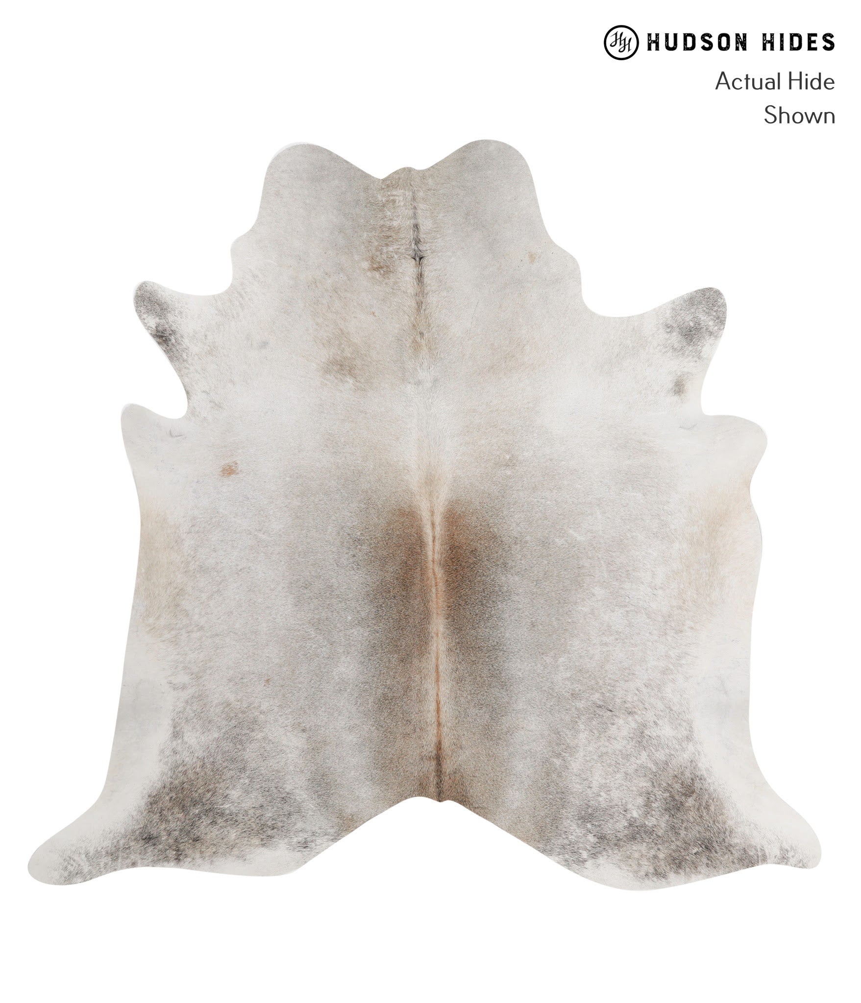 Grey with Beige Cowhide Rug #82317